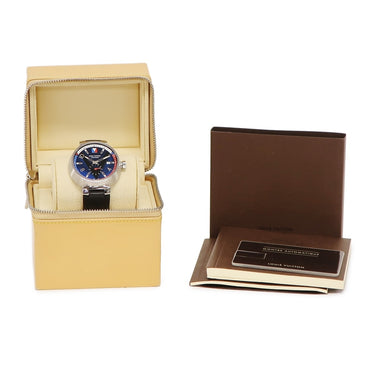 腕時計 ルイヴィトン LOUIS VUITTON タンブール ブルー スモールセコンド Q1D21 自動巻き メンズ フランスカラー Vライン