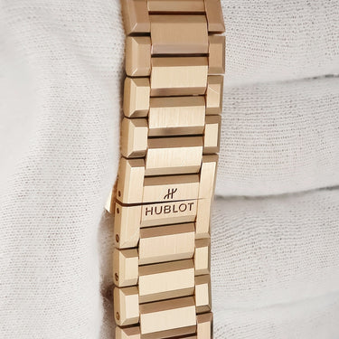 腕時計 ウブロ HUBLOT ビッグバン インテグレーテッド タイムオンリー 457.OX.1280.OX 自動巻き メンズ K18KG無垢 ブラック