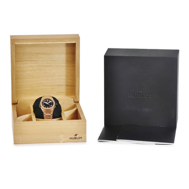 腕時計 ウブロ HUBLOT ビッグバン インテグレーテッド タイムオンリー 457.OX.1280.OX 自動巻き メンズ K18KG無垢 ブラック