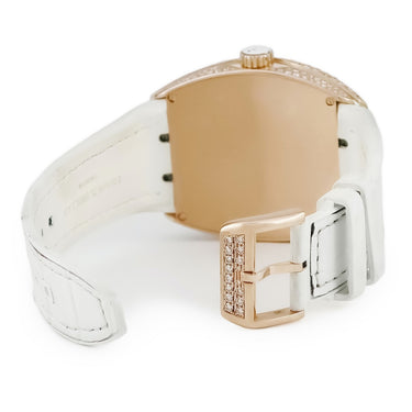 腕時計 フランクミュラー FRANCK MULLER ヴァンガード V 45 SC DT D 自動巻き メンズ K18PG無垢 純正ダイヤ ホワイト