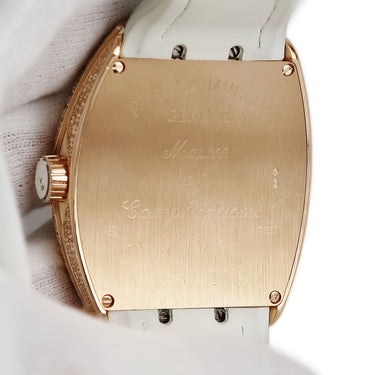 腕時計 フランクミュラー FRANCK MULLER ヴァンガード V 45 SC DT D 自動巻き メンズ K18PG無垢 純正ダイヤ ホワイト