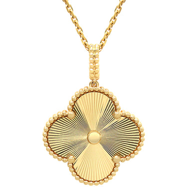 ヴァンクリーフアーペル Van Cleef & Arpels マジック アルハンブラ ロングネックレス VCARP4KO00 イエローゴールド K18YG ネックレス 1モチーフ 750YG 18K ギヨシェ