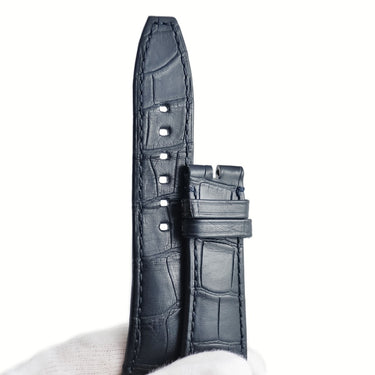 オーデマピゲ AUDEMARS PIGUET CODE 11.59 バイ オーデマ ピゲ用 クロコバンド ネイビー クロコダイル 腕時計パーツ 新品同様 純正 替え ストラップ 22ｍｍ ネイビー 紺