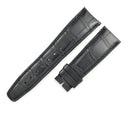 IWC IWC ブラック クロコダイル 腕時計パーツ 純正 替え クロコ バンド レザー 本革 ワニ アリゲーター ベルト ストラップ 予備 スペア 交換 20mm ブラック 黒