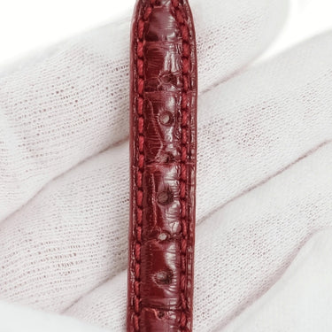 フランクミュラー FRANCK MULLER トノウカーベックス 2250 2251用 クロコバンド ワインレッド クロコダイル 腕時計パーツ 新品同様 純正 ベルト 12mm ワインレッド ボルドー 赤