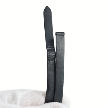 カルティエ Cartier ブラック サテン 腕時計パーツ 純正 替え サテン バンド ベルト ストラップ 交換 予備 スペア 正規品 バックル用 10ｍｍ ブラック 黒