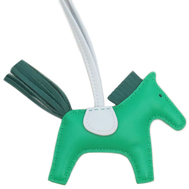 エルメス HERMES ロデオPM ミント×マラカイト×ブルーブリュム アニューミロ バッグチャーム 緑 水色