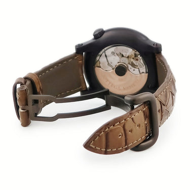 腕時計 ジラールペルゴ GIRARD PERREGAUX ボッテガ ヴェネタコラボレーションモデル BVX 35815 自動巻き メンズ OH済 チタン 限定 希少 茶