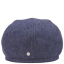 エルメス HERMES ガブリエル インディゴ 麻 ＃57 ベレー帽 シルバー金具 新品 未使用 青 紺 帽子