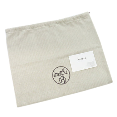 エルメス HERMES ガブリエル インディゴ 麻 ＃57 ベレー帽 シルバー金具 新品 未使用 青 紺 帽子