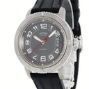 腕時計 エルメス HERMES クリッパー スポーツ TGM CP2.741 自動巻き メンズ アラビア グレー デイト 逆回転防止ベゼル