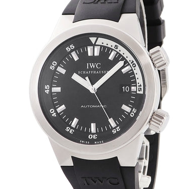 腕時計 IWC IWC アクアタイマー IW354807 自動巻き メンズ ブラック 逆回転防止付きインナーベゼル