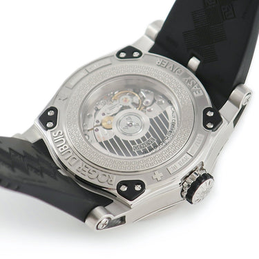 腕時計 ロジェデュブイ ROGER DUBUIS イージーダイバー DBSE0257 自動巻き メンズ ジルコニア 黒 バー 限定