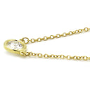 ティファニー Tiffany & Co バイザヤード シングルダイヤモンド ペンダント イエローゴールド K18YG ダイヤモンド ネックレス 750YG T&Co. 1石 エルサペレッティ