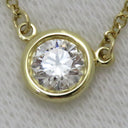 ティファニー Tiffany & Co バイザヤード シングルダイヤモンド ペンダント イエローゴールド K18YG ダイヤモンド ネックレス 750YG T&Co. 1石 エルサペレッティ