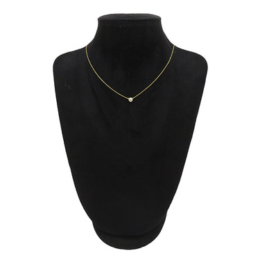 ティファニー Tiffany & Co バイザヤード シングルダイヤモンド ペンダント イエローゴールド K18YG ダイヤモンド ネックレス 750YG T&Co. 1石 エルサペレッティ