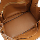 エルメス HERMES バーキン35 ゴールド ヴォーエプソン ハンドバッグ ゴールド金具 茶