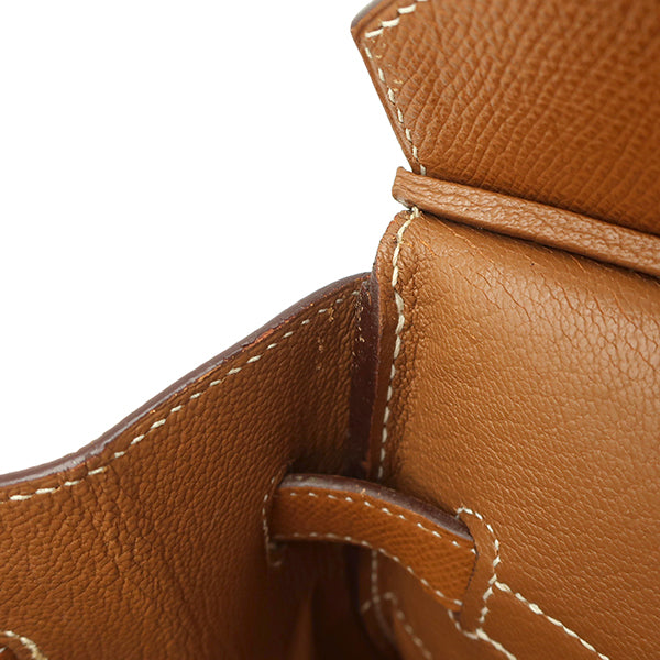 エルメス HERMES バーキン35 ゴールド ヴォーエプソン ハンドバッグ