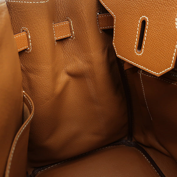 エルメス HERMES バーキン35 ゴールド ヴォーエプソン ハンドバッグ