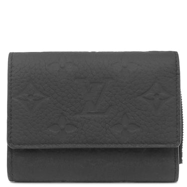 ルイヴィトン LOUIS VUITTON ポルトフォイユ パイロット M82556 ノワール トリヨンレザー 三つ折り財布 ブラック金具 黒 コンパクト財布 小銭入れ
