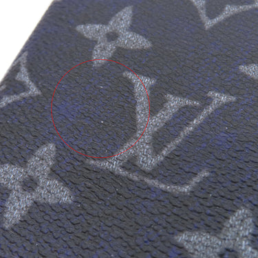 ルイヴィトン LOUIS VUITTON ポルトフォイユ ブラザ NM M82826 ネイビー モノグラムブリーチキャンバス 長財布 ゴールド金具 紺