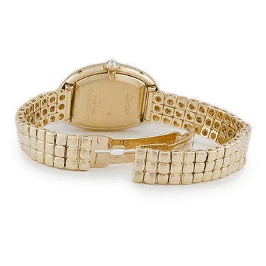 腕時計 カルティエ Cartier ベニュワール SM 820911A6 手巻き レディース OH済み K18YG無垢 純正ダイヤ オーバル ヴィンテージ