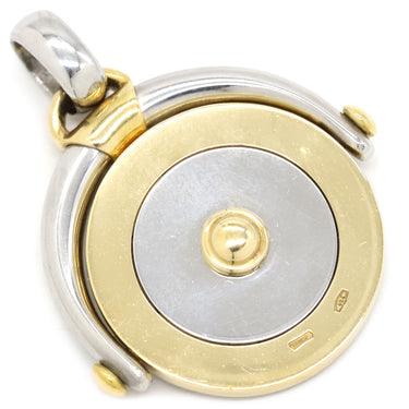 ブルガリ BVLGARI ホロスコープ 魚座 PISCES イエローゴールドXシルバー K18YG ステンレススチール ペンダントトップ 750 BVLGARI