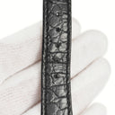 パテックフィリップ PATEK PHILIPPE ブラック クロコダイル 純正K18WG製尾錠付き 腕時計パーツ 純正 クロコ バンド K18WG 製尾錠付き 本革ベルト 替え 正規品 スペア 19ｍｍ ブラック 黒