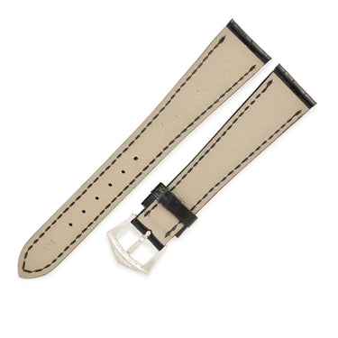 パテックフィリップ PATEK PHILIPPE ブラック クロコダイル 純正K18WG製尾錠付き 腕時計パーツ 純正 クロコ バンド K18WG 製尾錠付き 本革ベルト バンド 替え 正規品 スペア 19ｍｍ ブラック 黒