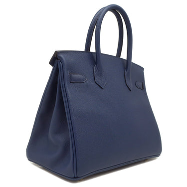 エルメス HERMES バーキン30 ブルーネイビー ヴォーエプソン ハンドバッグ ゴールド金具 新品 未使用 青 新刻印