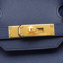 エルメス HERMES バーキン30 ブルーネイビー ヴォーエプソン ハンドバッグ ゴールド金具 新品 未使用 青 新刻印