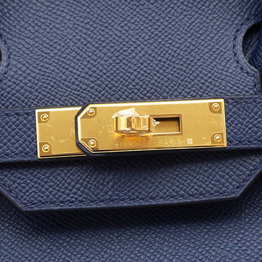 エルメス HERMES バーキン30 ブルーネイビー ヴォーエプソン ハンドバッグ ゴールド金具 新品 未使用 青 新刻印