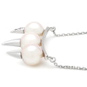 TASAKI TASAKI デインジャー ファング P-17202-18KWG パールホワイトXホワイトゴールド K18WG パール ネックレス パヴェダイヤ 750WG 18K