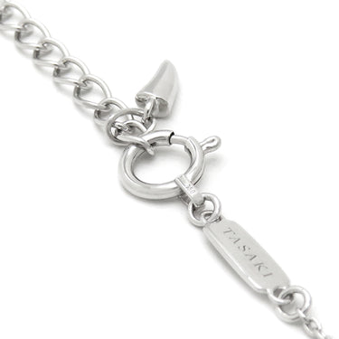 TASAKI TASAKI デインジャー ファング P-17202-18KWG パールホワイトXホワイトゴールド K18WG パール ネックレス パヴェダイヤ 750WG 18K