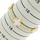ヴァンクリーフアーペル Van Cleef & Arpels ヴィンテージアルハンブラ ブレスレット VCARA41800 パールホワイト×イエローゴールド K18YG マザーオブ パール ブレスレット 750YG 18金 5モチーフ