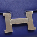 エルメス HERMES コンスタンス3 ミニ ブルーエレクトリック スイフト ショルダーバッグ シルバー金具 青