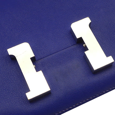 エルメス HERMES コンスタンス3 ミニ ブルーエレクトリック スイフト ショルダーバッグ シルバー金具 青