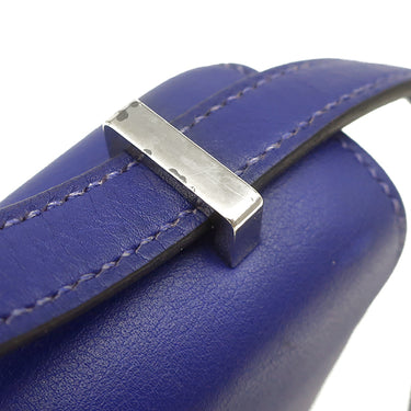 エルメス HERMES コンスタンス3 ミニ ブルーエレクトリック スイフト ショルダーバッグ シルバー金具 青
