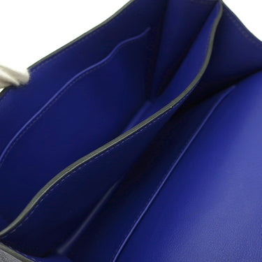 エルメス HERMES コンスタンス3 ミニ ブルーエレクトリック スイフト ショルダーバッグ シルバー金具 青