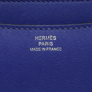 エルメス HERMES コンスタンス3 ミニ ブルーエレクトリック スイフト ショルダーバッグ シルバー金具 青