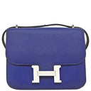 エルメス HERMES コンスタンス3 ミニ ブルーエレクトリック スイフト ショルダーバッグ シルバー金具 青