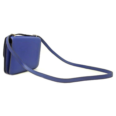 エルメス HERMES コンスタンス3 ミニ ブルーエレクトリック スイフト ショルダーバッグ シルバー金具 青