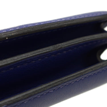 エルメス HERMES コンスタンス3 ミニ ブルーエレクトリック スイフト ショルダーバッグ シルバー金具 青