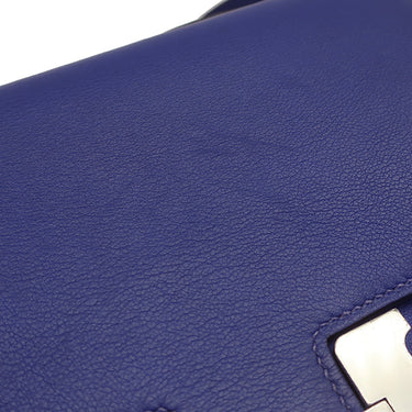 エルメス HERMES コンスタンス3 ミニ ブルーエレクトリック スイフト ショルダーバッグ シルバー金具 青