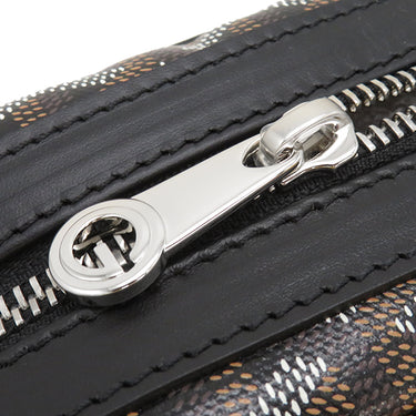 ゴヤール GOYARD カップヴェールPM ブラック ゴヤールディンキャンバス シュヴロッシュカーフスキン ショルダーバッグ シルバー金具 ヘリンボーン柄