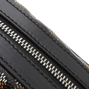 ゴヤール GOYARD カップヴェールPM ブラック ゴヤールディンキャンバス シュヴロッシュカーフスキン ショルダーバッグ シルバー金具 ヘリンボーン柄