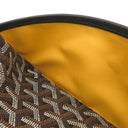 ゴヤール GOYARD カップヴェールPM ブラック ゴヤールディンキャンバス シュヴロッシュカーフスキン ショルダーバッグ シルバー金具 ヘリンボーン柄