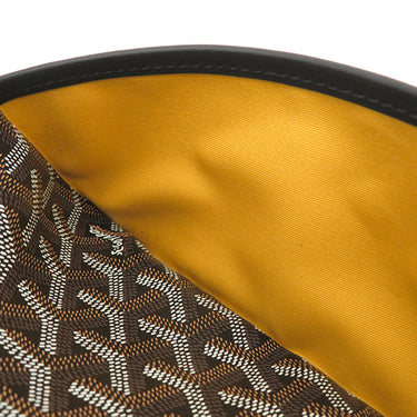 ゴヤール GOYARD カップヴェールPM ブラック ゴヤールディンキャンバス シュヴロッシュカーフスキン ショルダーバッグ シルバー金具 ヘリンボーン柄