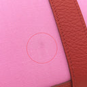 エルメス HERMES ガーデンパーティーTPM ピンク×ルージュデュセス トワルオフィシエ ヴァッシュカントリー トートバッグ シルバー金具 バイカラー