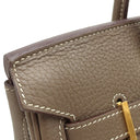 エルメス HERMES バーキン30 エトゥープ トリヨンクレマンス ハンドバッグ ゴールド金具 グレージュ